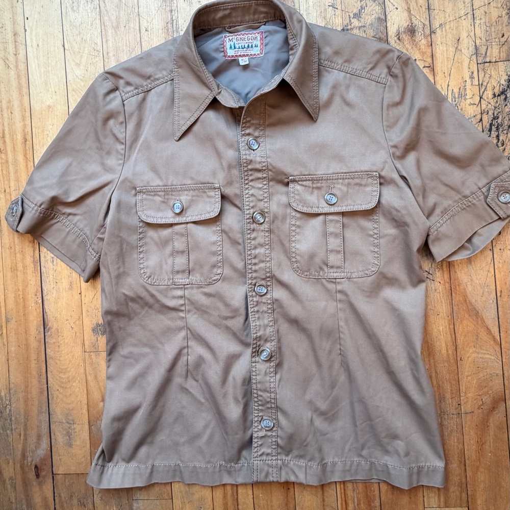 Vintage 1970s McGregor sportswear safari shirt